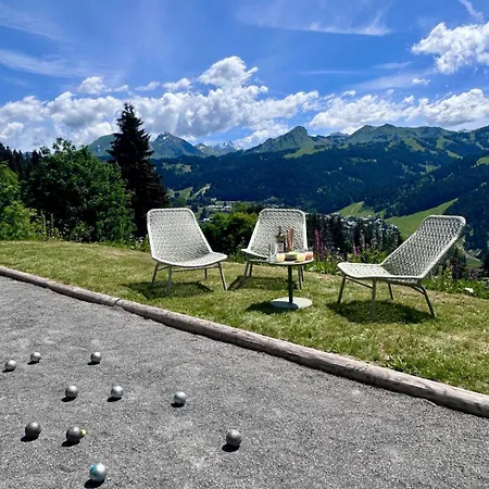 Cagou - - Vue Mont-blanc Les Gets